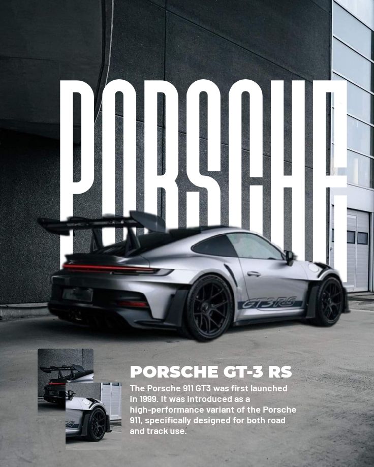 Porsche car poster